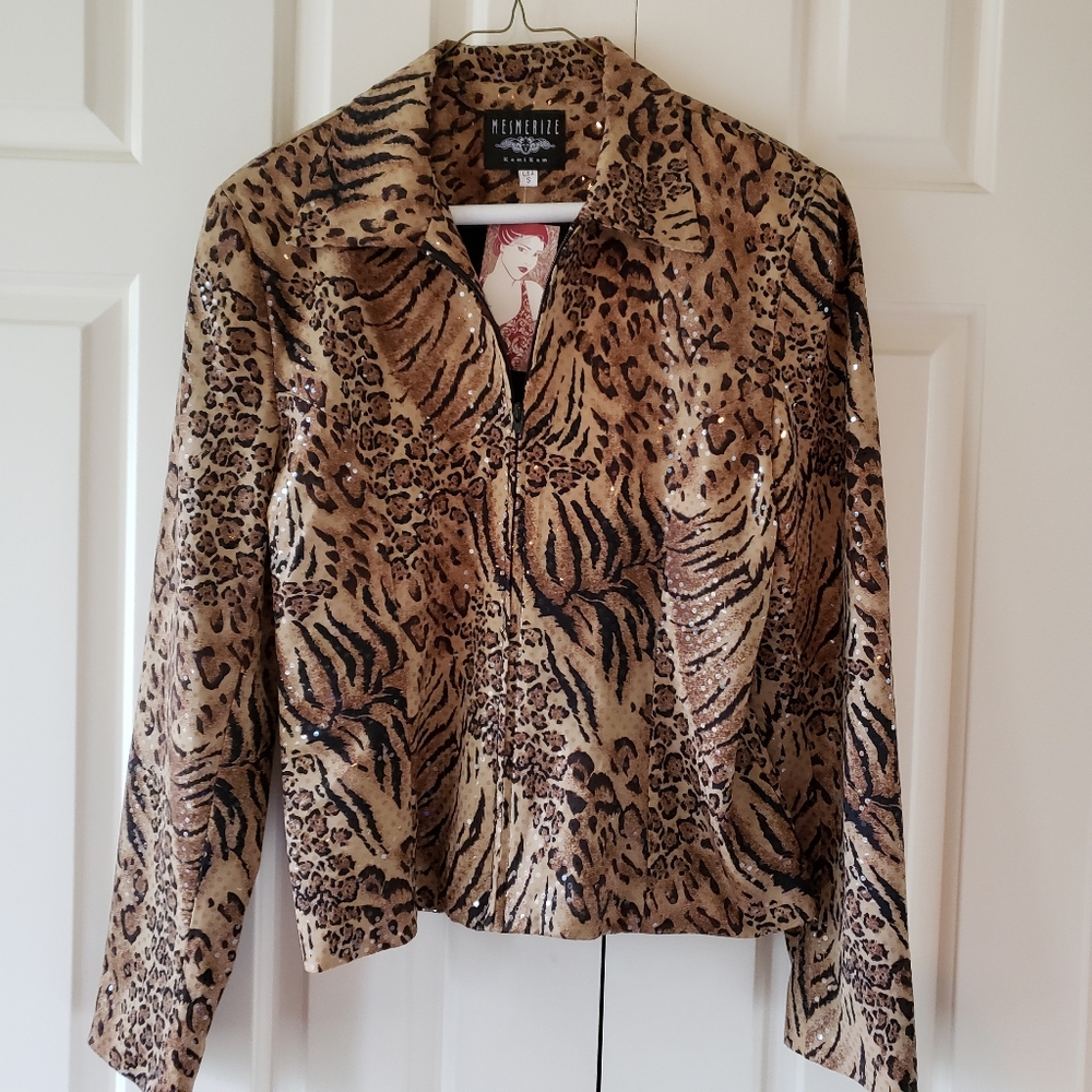 Stylish Animal Print Jacket